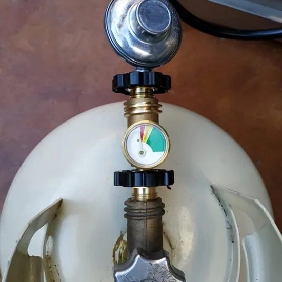 Propaan Gasdrukmeter met Lekdetectie en Niveau-indicator — afbeelding 2