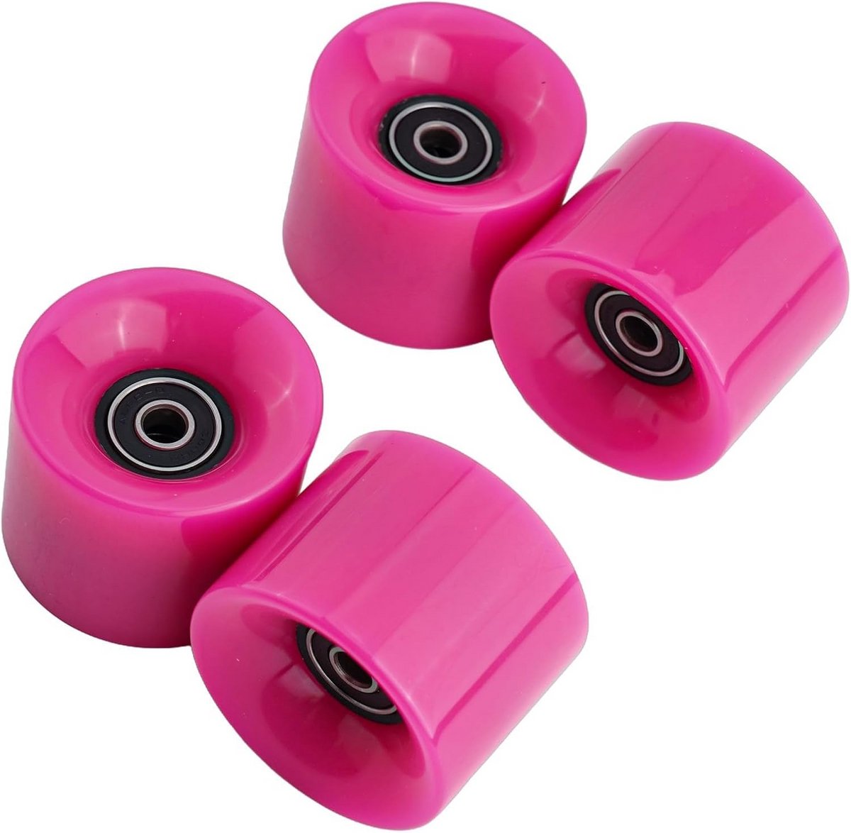 Longboard Wielen Set 4x 78A Inclusief ABEC-9 Lagers en Spacers - Compleet Skateboard Wiel Set