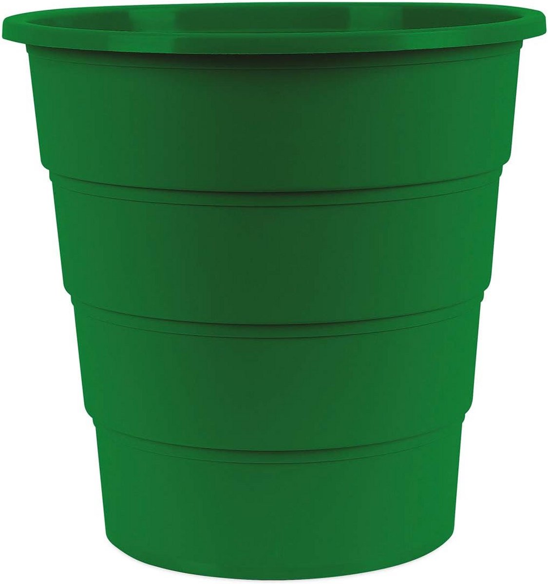 Ronde Prullenbak 16 Liter Groen Kunststof voor Kantoor en Keuken