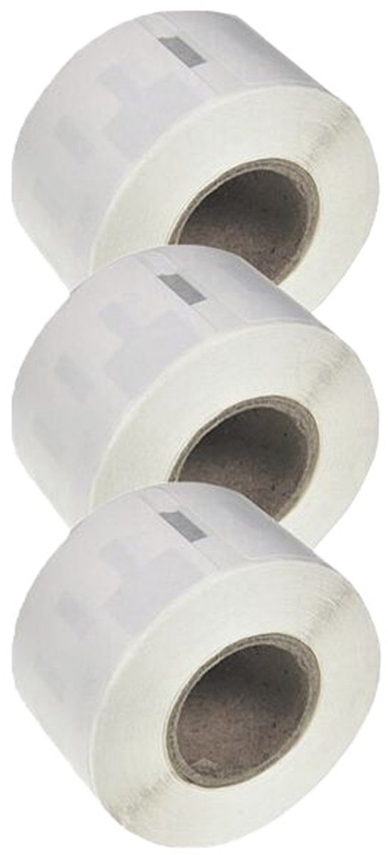 3x ABC huismerk etiketten rol geschikt voor Dymo 11354 wit 57x32 mm geschikt voor Labelwriter 4XL 310 320 330 400 450