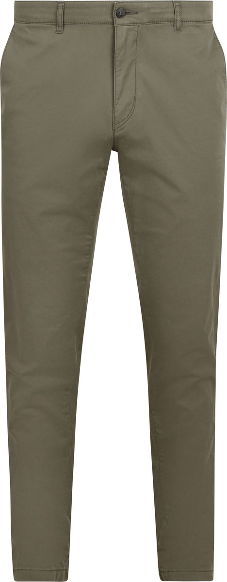 Steppin' Out Chino broek Newbury Olijfgroen - Maat 46 - Heren - Mannen broeken