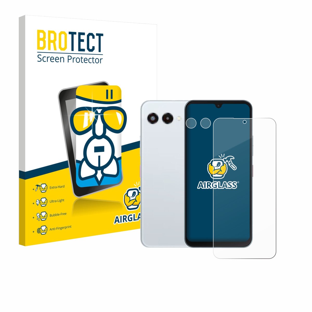 Screenprotector voor Telekom T Phone 3 (Voor+Camera) Beschermglas transparant