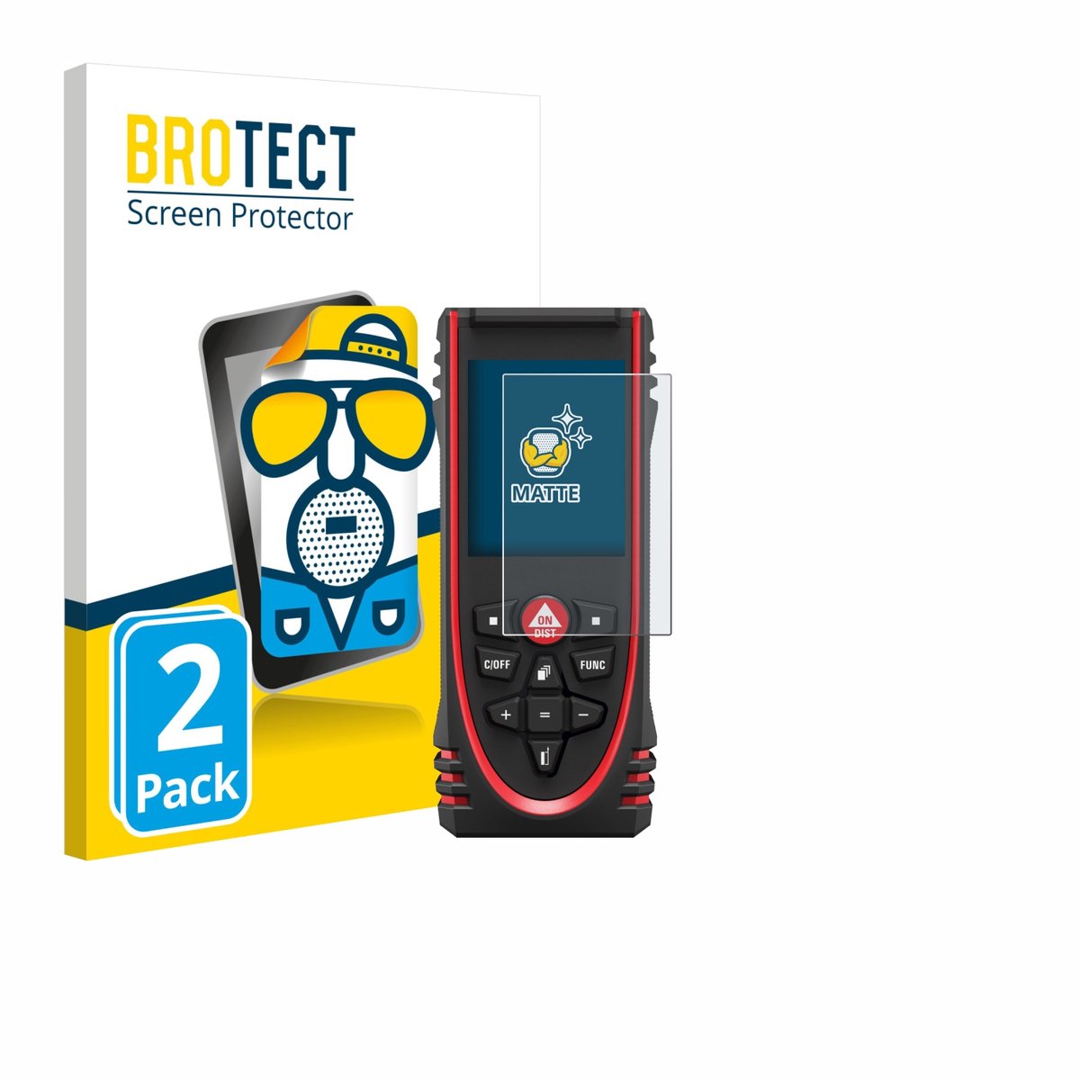BROTECT - Screenprotector voor Leica DISTO X3 - Folie Beschermfolie matte 2 Stuks