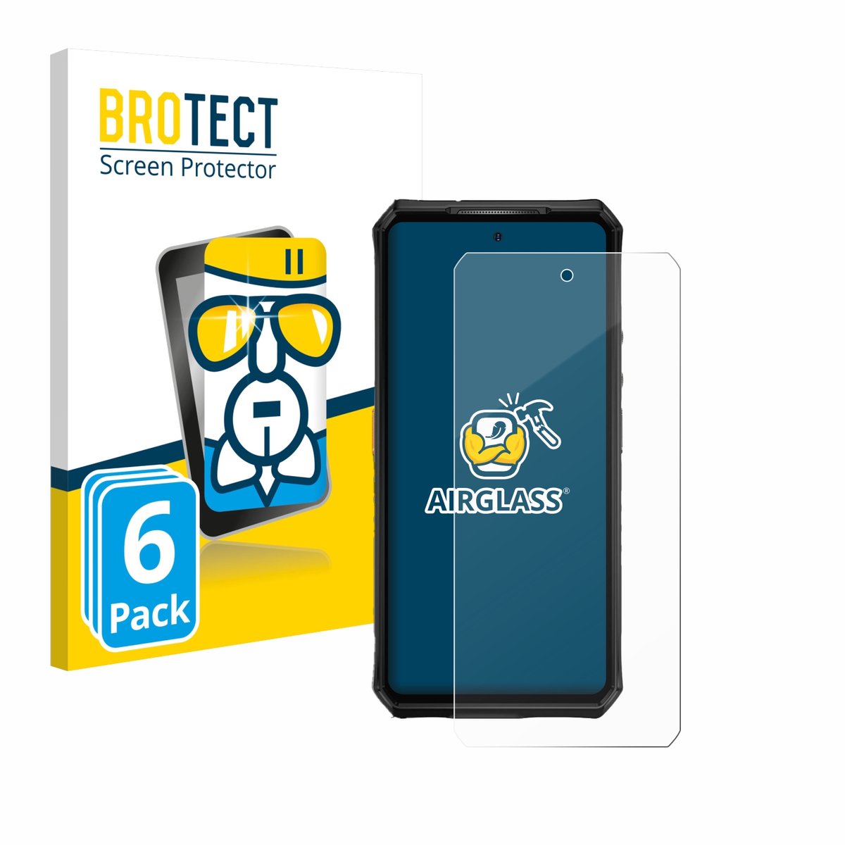 Screenprotector 6 Stuks voor Ulefone Armor 28 Ultra Thermal Beschermglas transparant
