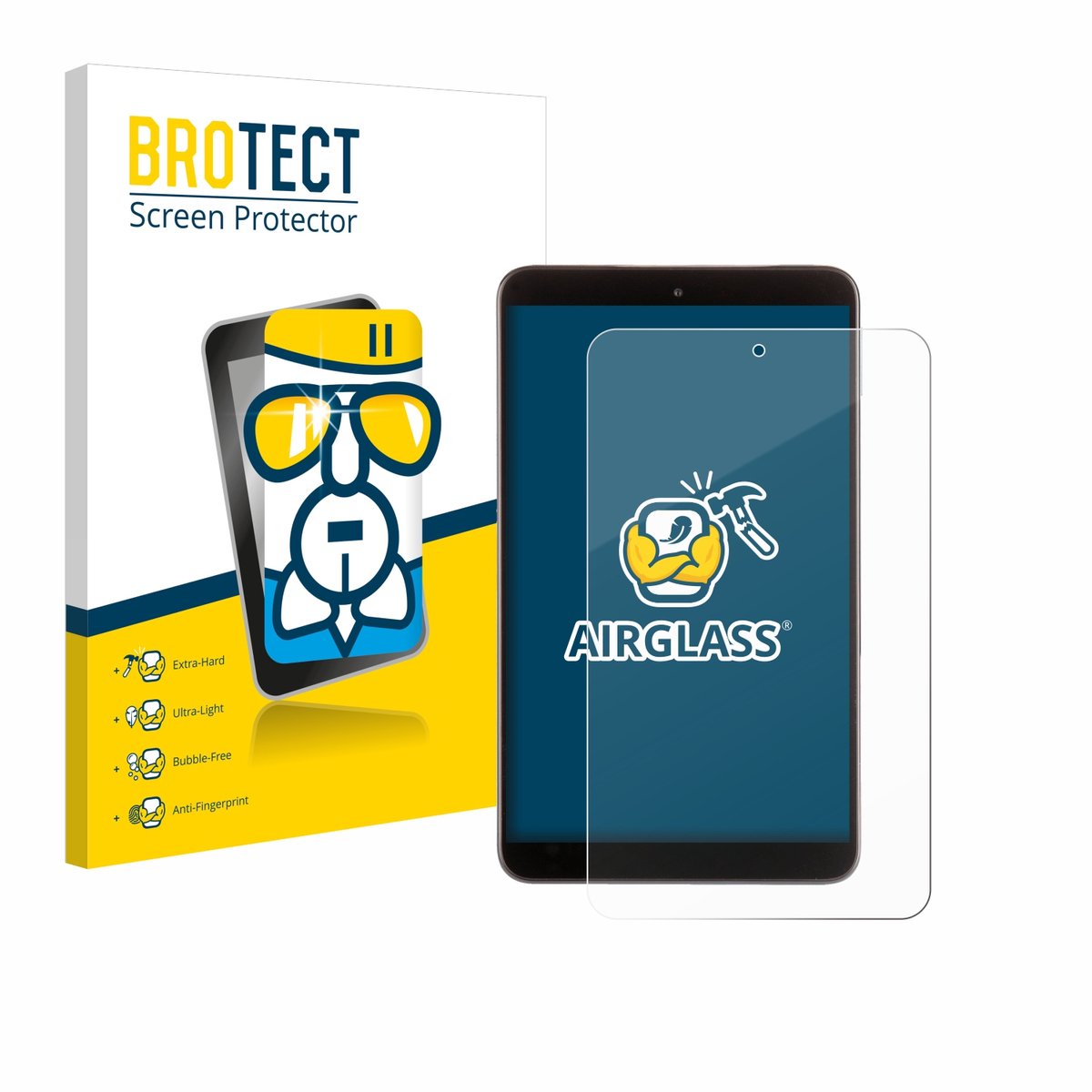 Screenprotector voor Nokia T10 (Portret-Modus) Beschermglas transparant