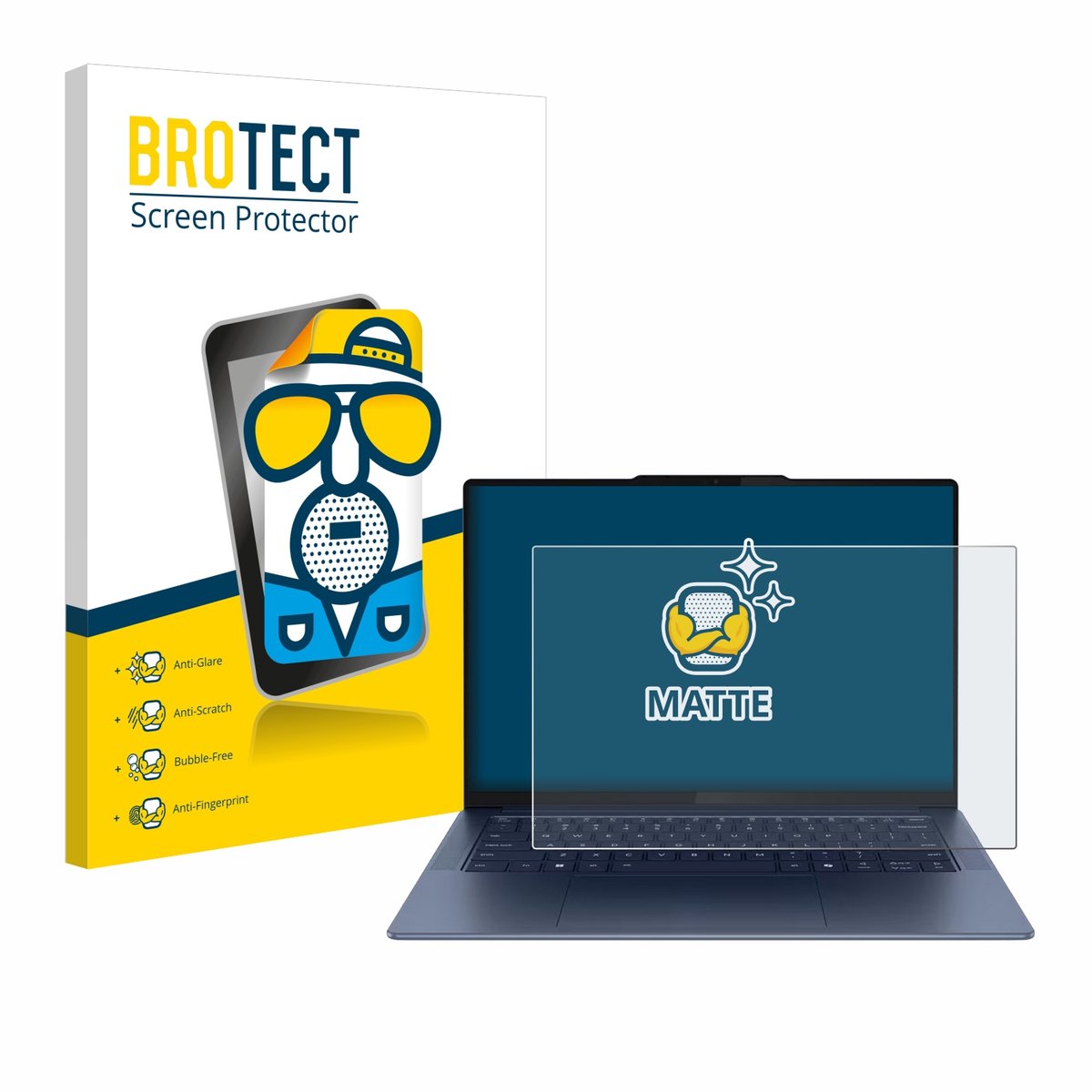 BROTECT - Screenprotector voor Lenovo Yoga Slim 7 Gen 9 14" - Folie Beschermfolie matte