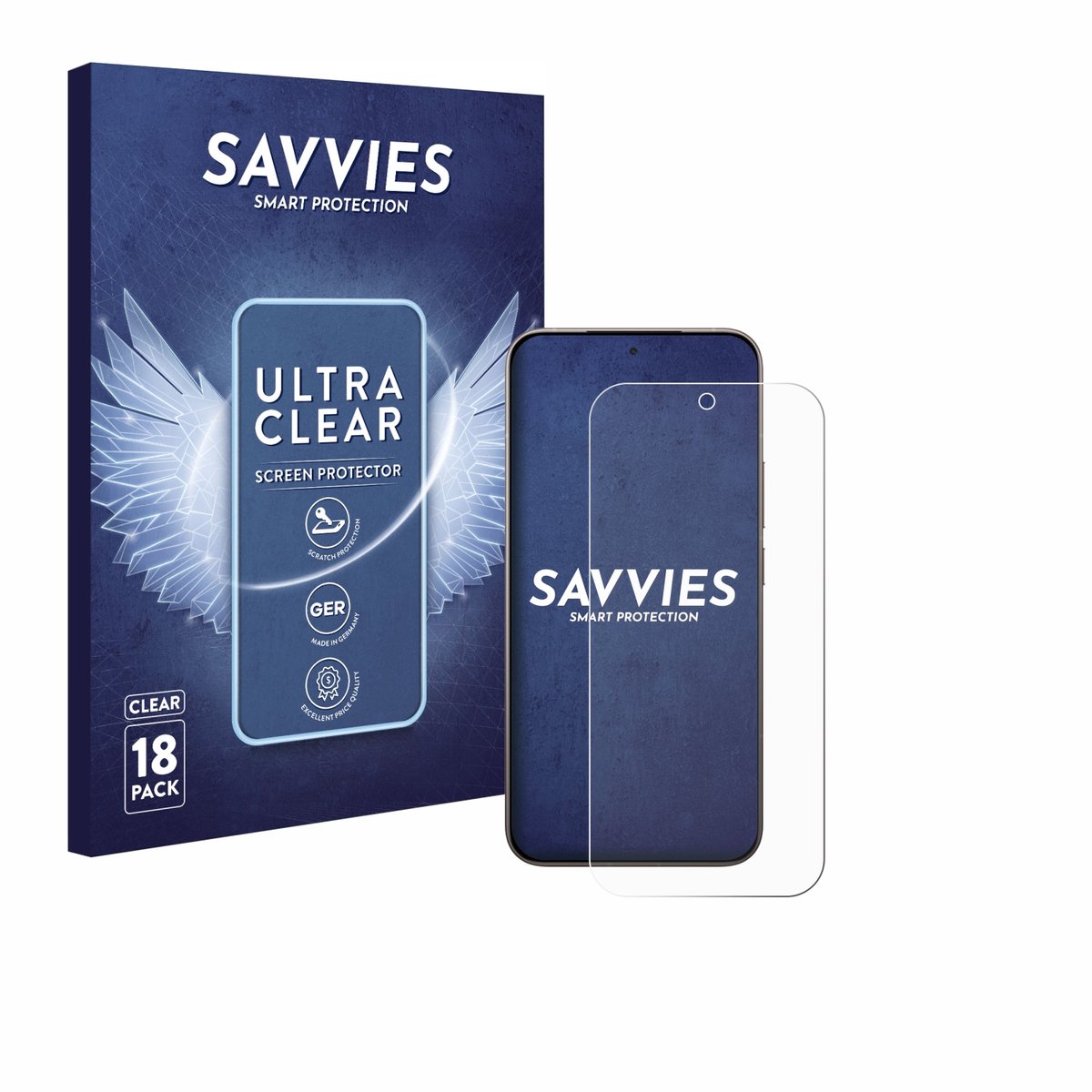 Savvies - Screenprotector voor Xiaomi 17 - Folie Beschermfolie transparant 18 Stuks