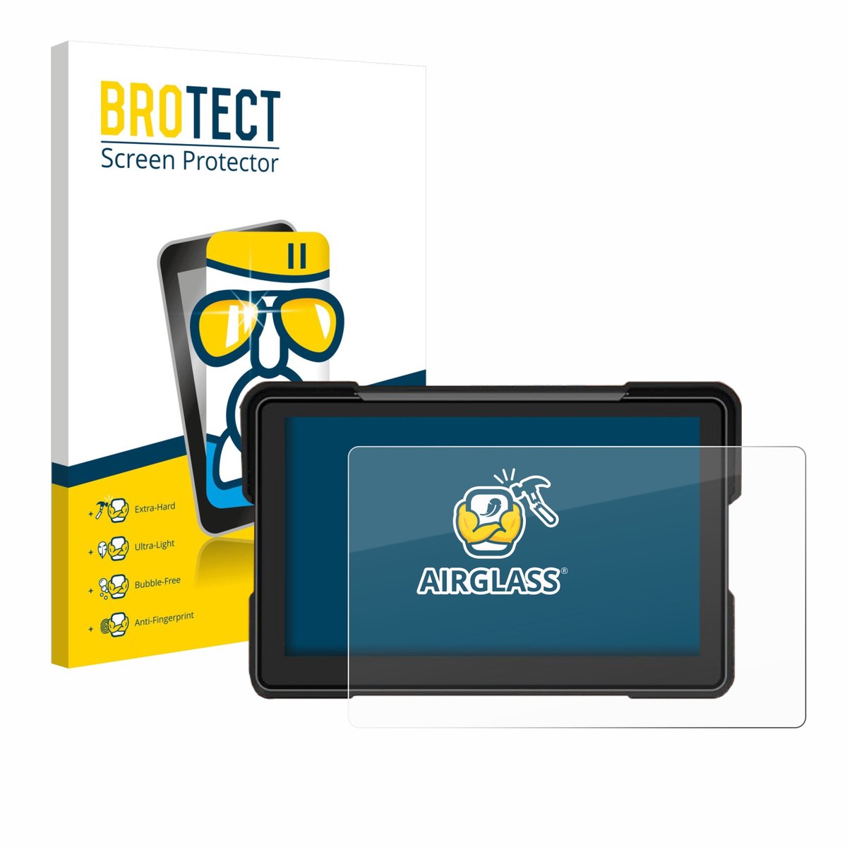 Screenprotector voor Airpuxem Motorrad Carplay 7" Beschermglas transparant