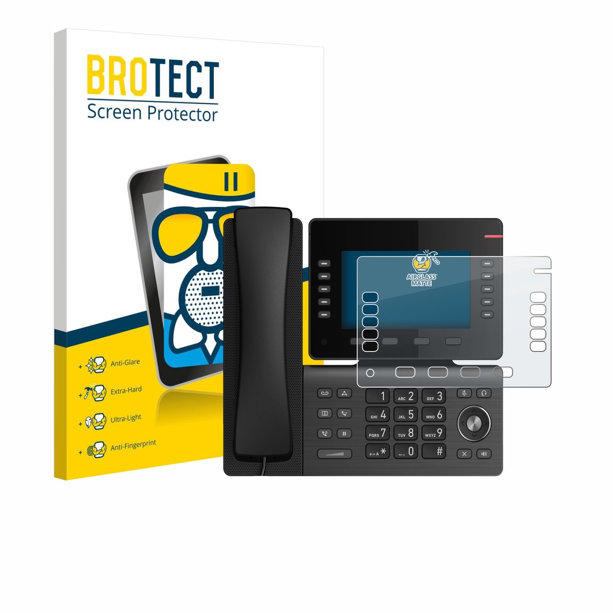 BROTECT - Screenprotector voor Snom D865 - Folie Beschermfolie Beschermglas matte