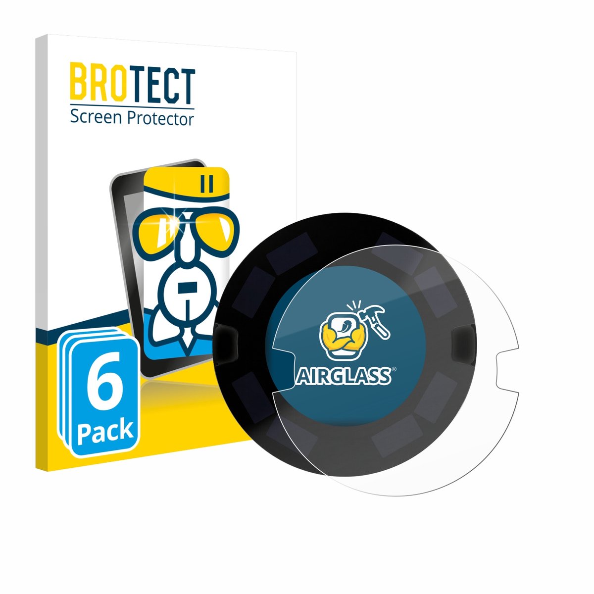 Screenprotector 6 Stuks voor OOONO P-DISC NO3 Beschermglas transparant