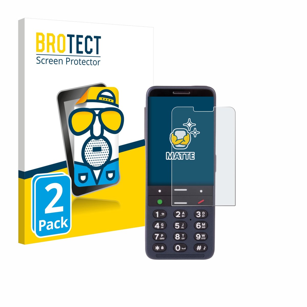 BROTECT - Screenprotector voor BlindShell Classic 3 - Folie Beschermfolie matte 2 Stuks
