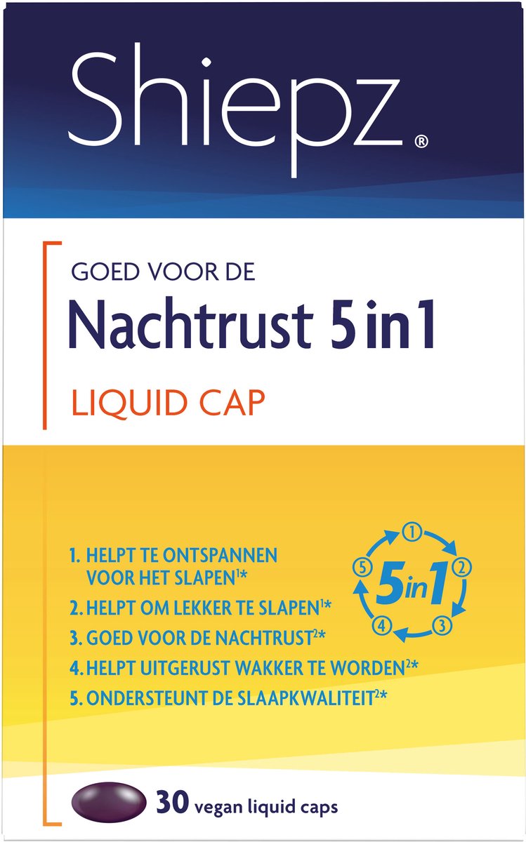 Bol.com Shiepz Nachtrust 5 in 1 - Slaapmutsje helpt te ontspannen en geeft ontspanning dat helpt om lekker te slapen* - 30 liqui... aanbieding