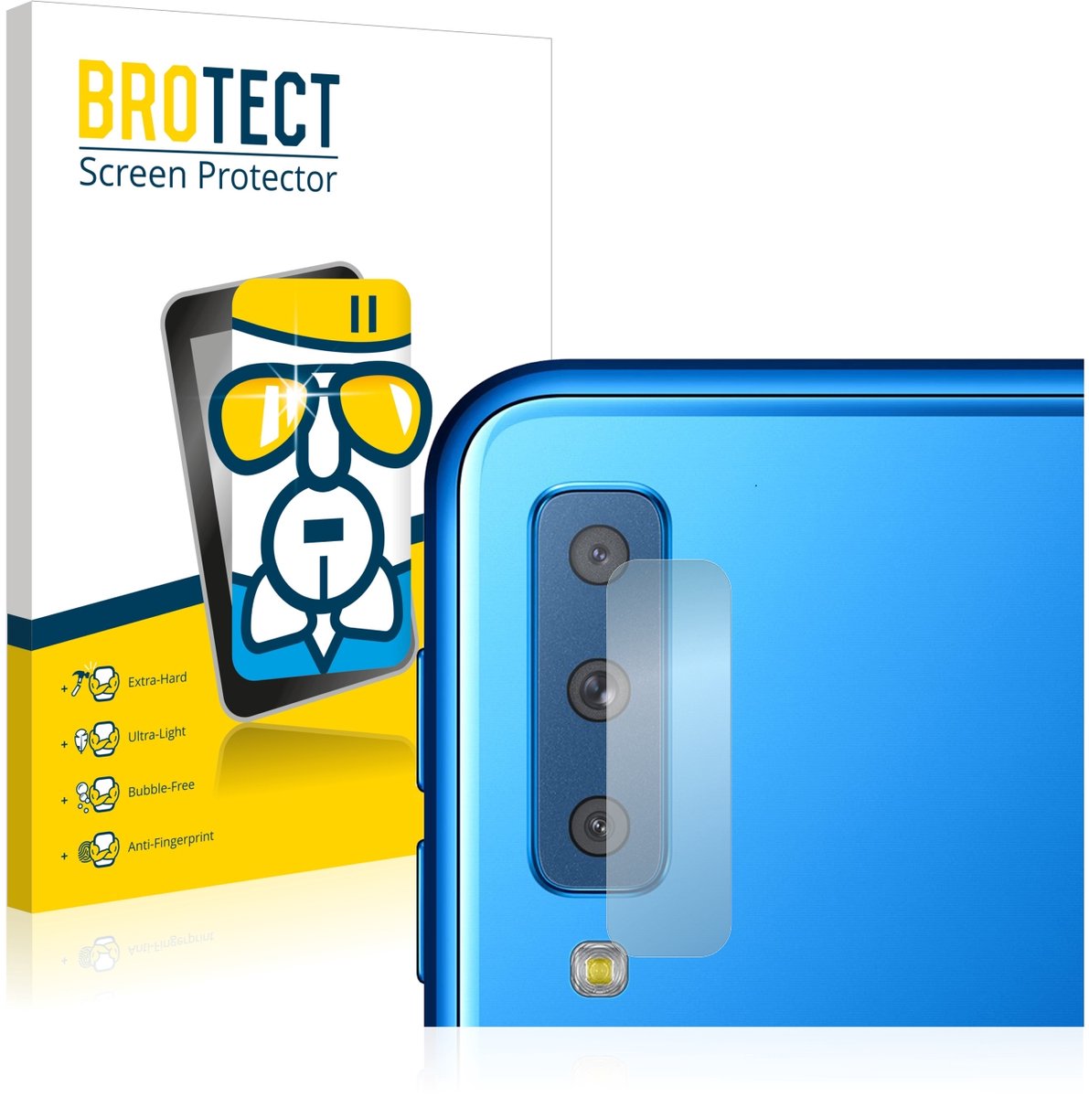 Screenprotector voor Samsung Galaxy A7 2018 (ALLEEN Camera Lens) Beschermglas transparant