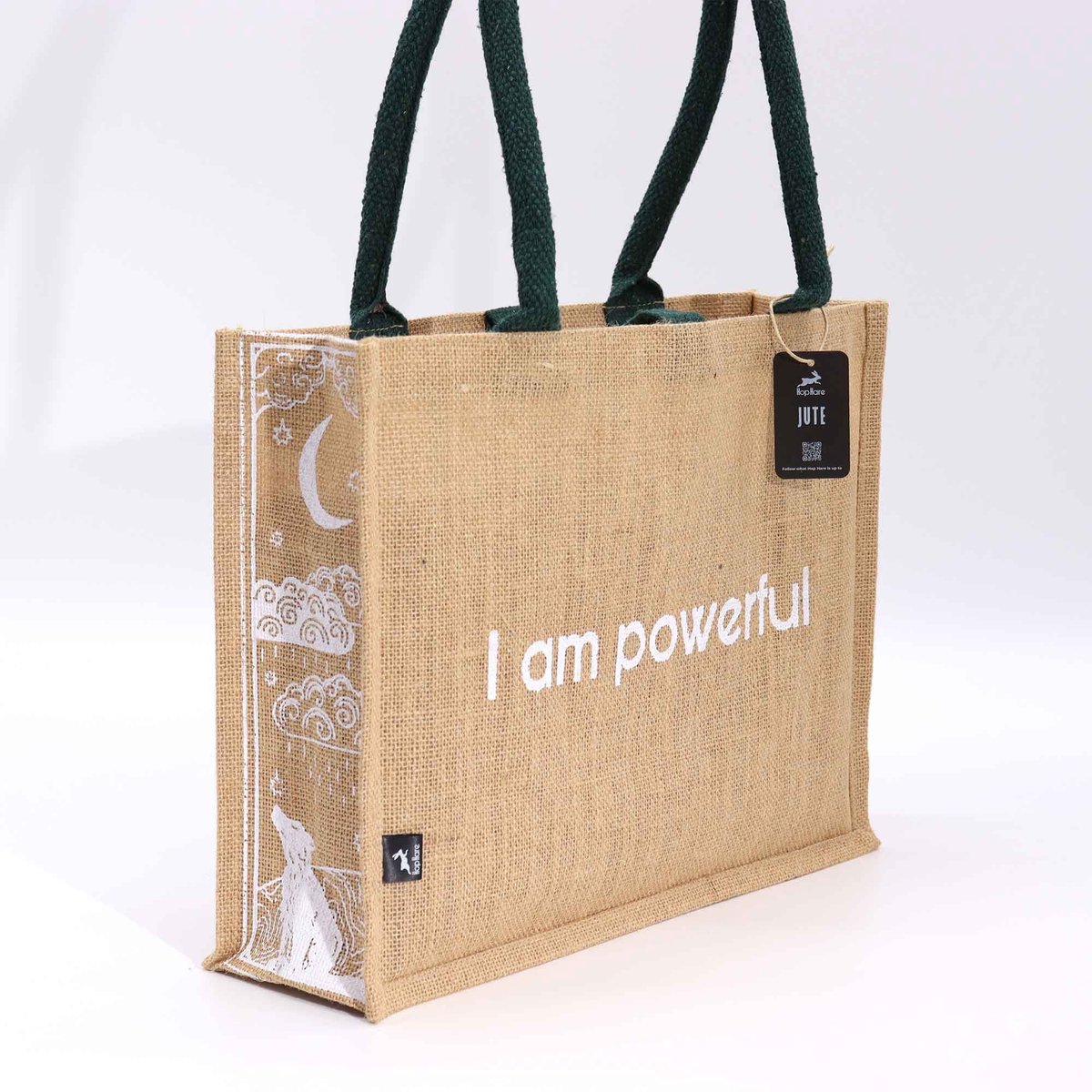Jute tas - I am powerful