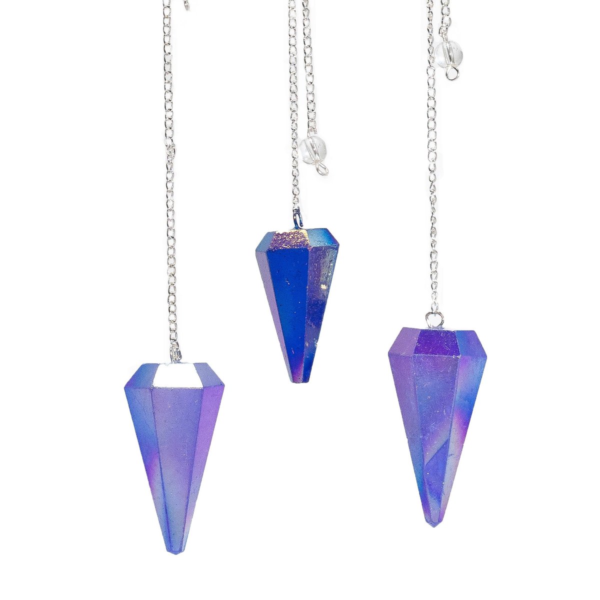 Pendel Aurora kristal Blauw