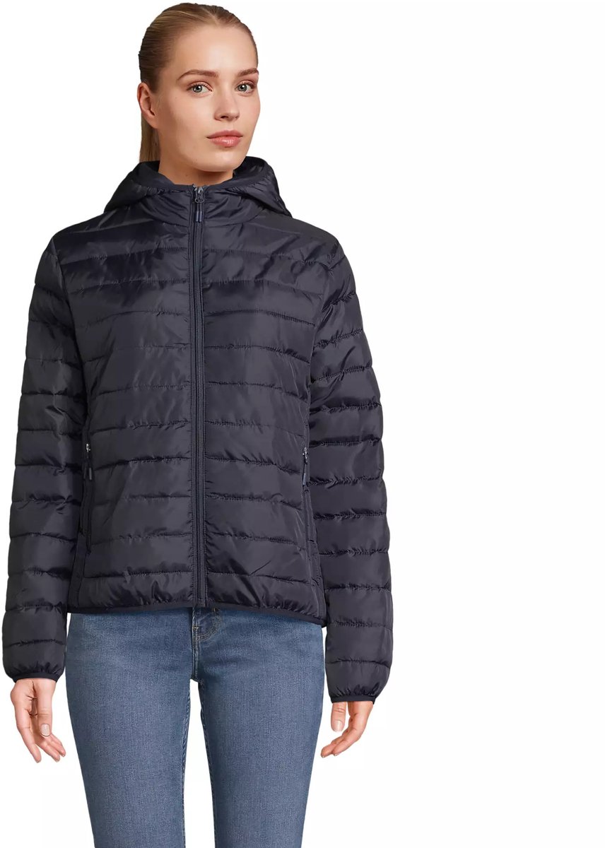 SOL’S Women´s Stream Lightweight Hooded Padded Jacket L04445 French Marineblauw