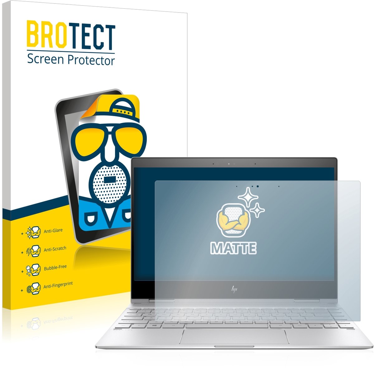 BROTECT - Screenprotector voor HP Spectre x360 13-ae0xx - Folie Beschermfolie matte