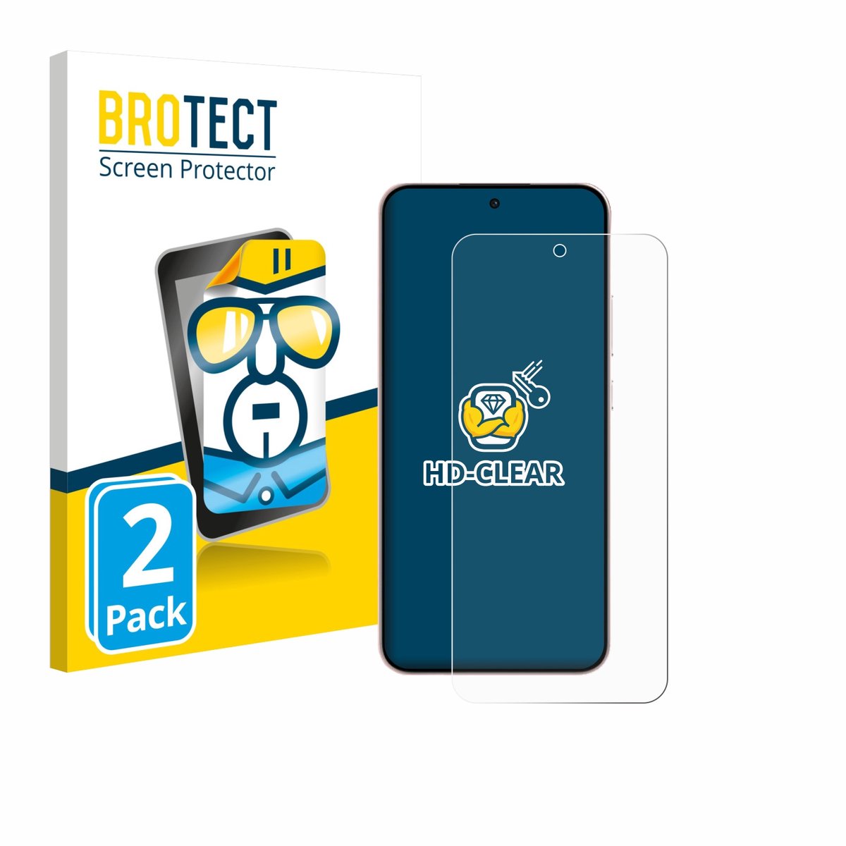 BROTECT - Screenprotector voor Oppo Reno 14 F - Folie Beschermfolie transparant 2 Stuks
