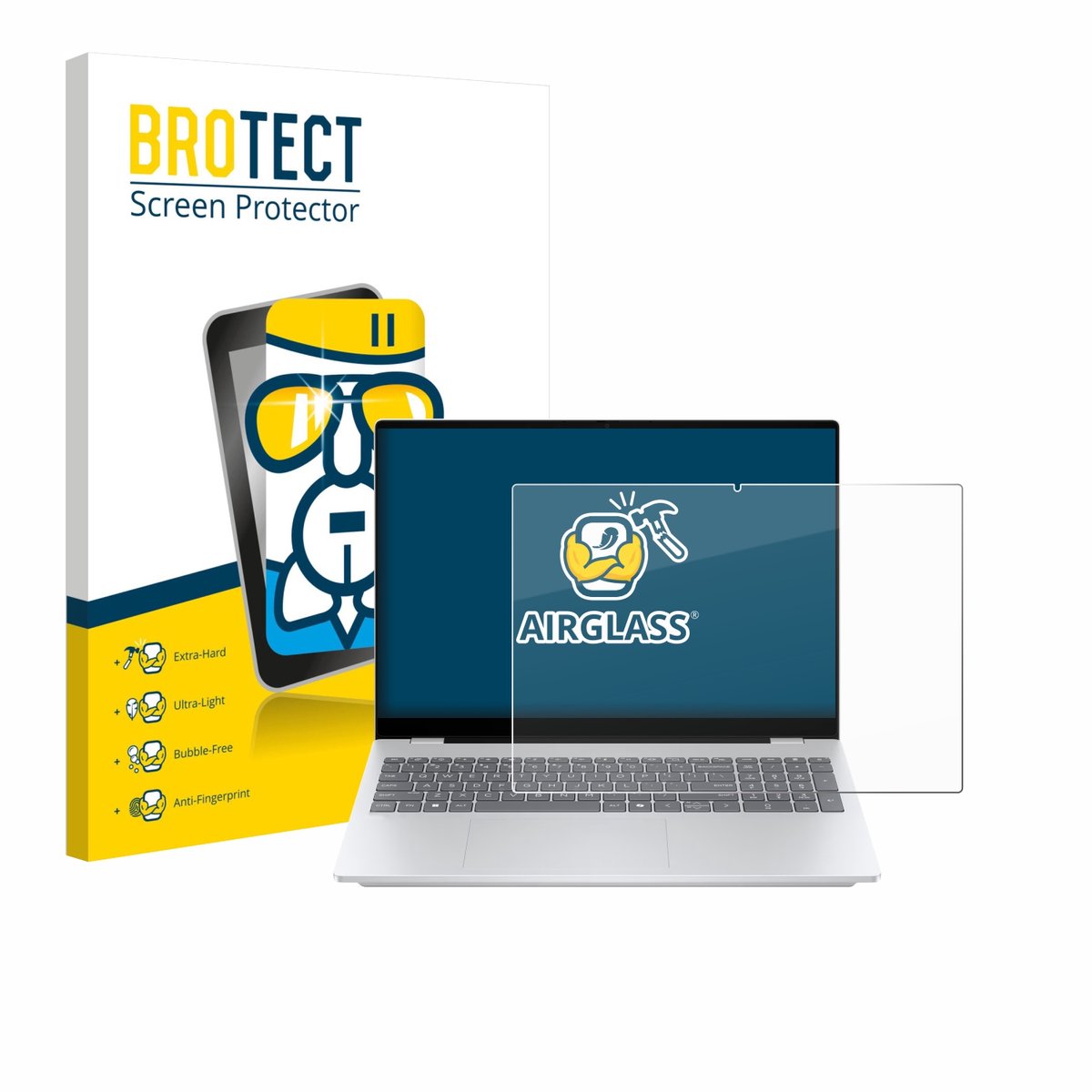 Screenprotector voor HP OmniBook 7 AI 16-ay0775ng Beschermglas transparant