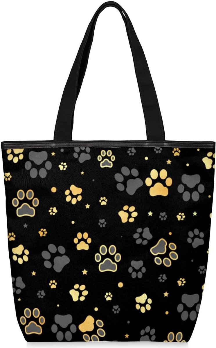 Zomerse Canvas Tote Bag voor Dames, Herbruikbare Boodschappentas en Strandtas