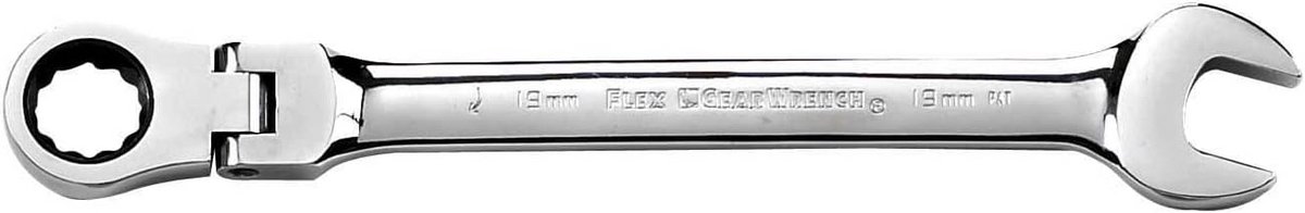 Ratel Ringsleutel 22mm Flexibele Kop 12-punts Ringsleutel