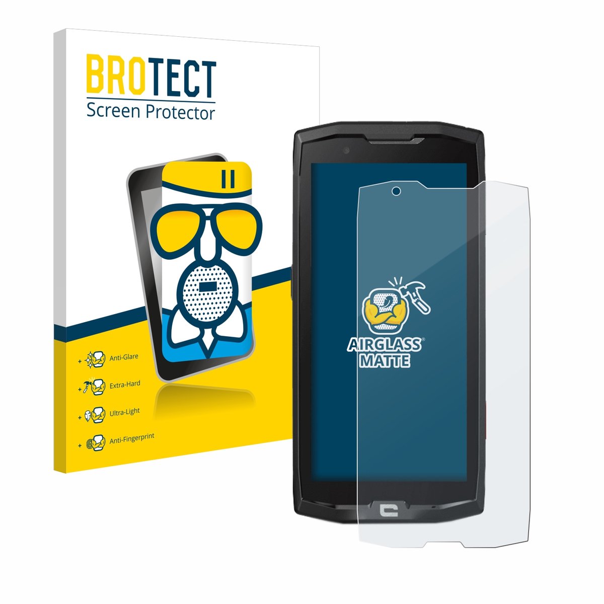BROTECT - Screenprotector voor Crosscall Core X4 - Folie Beschermfolie Beschermglas matte