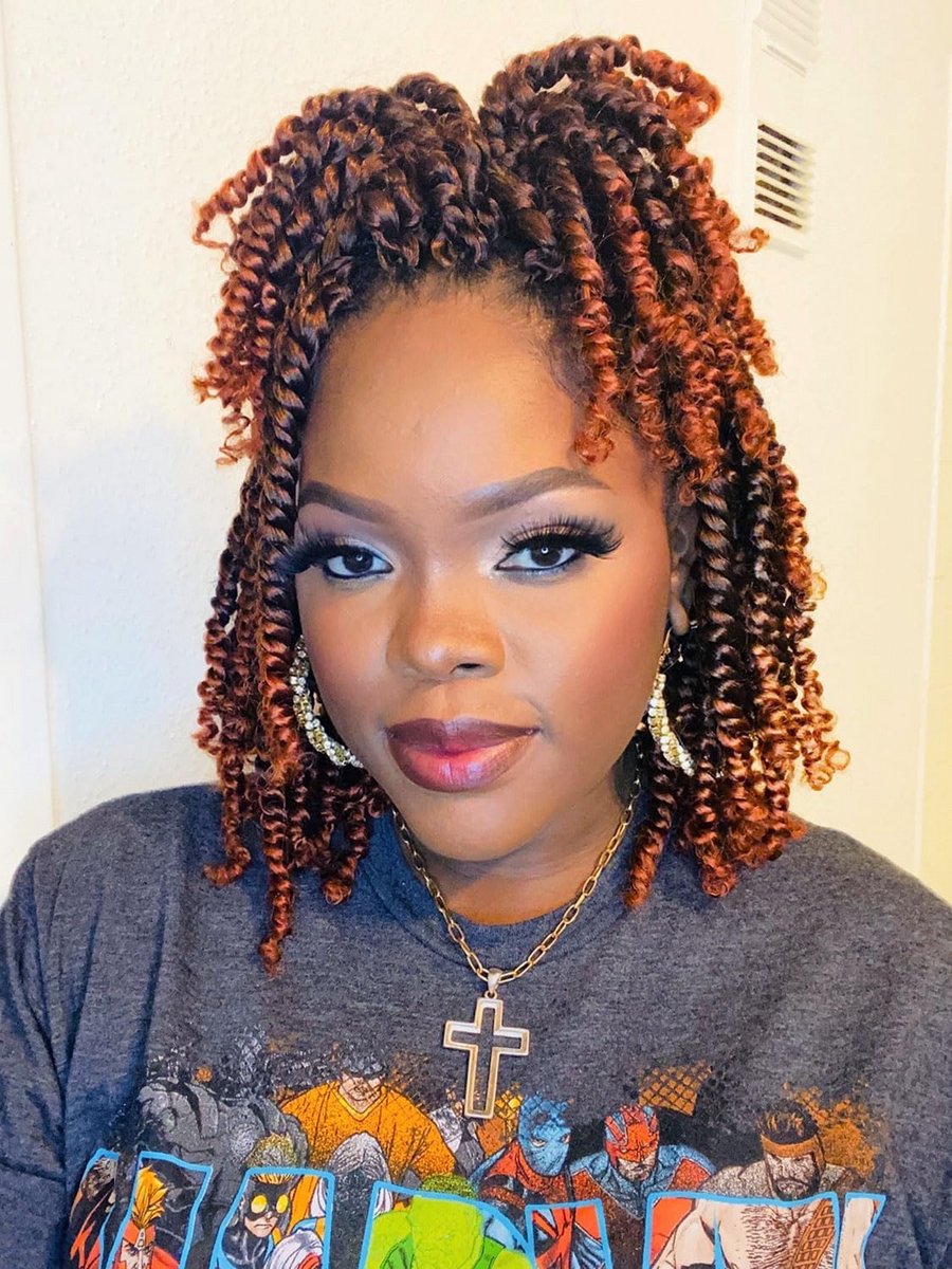 Voorgedraaide Passion Twists Haar - 8 Stuks, 20 cm - Gehaakte Vlechten voor Vrouwen