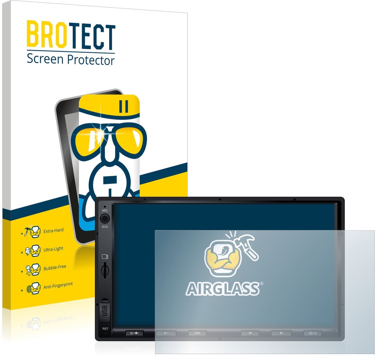 Screenprotector voor Atoto S8 Standard 7 zoll Beschermglas transparant