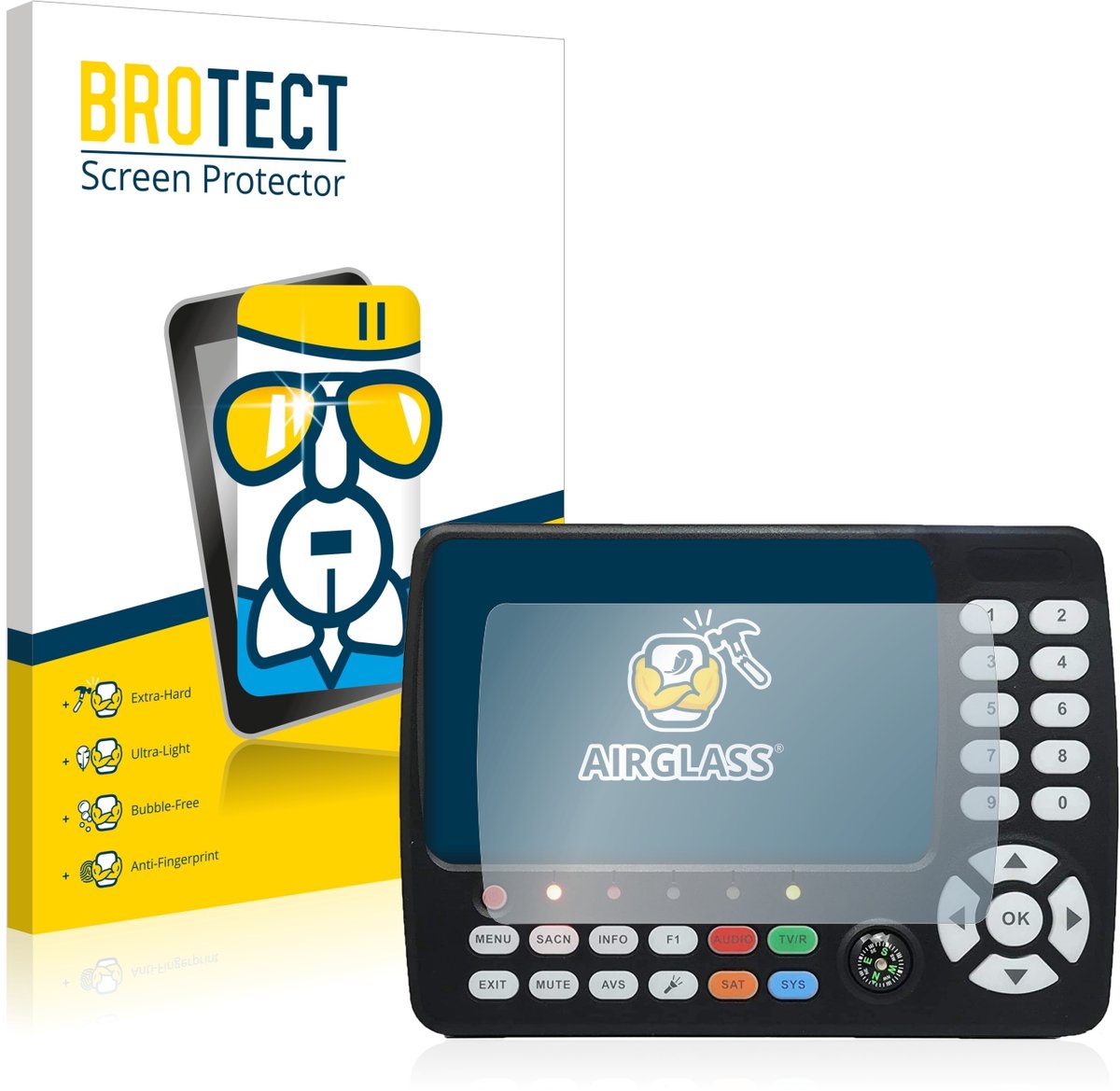 Screenprotector voor Satlink ST-5150 DVB-S/S2/T/T2/C Beschermglas transparant