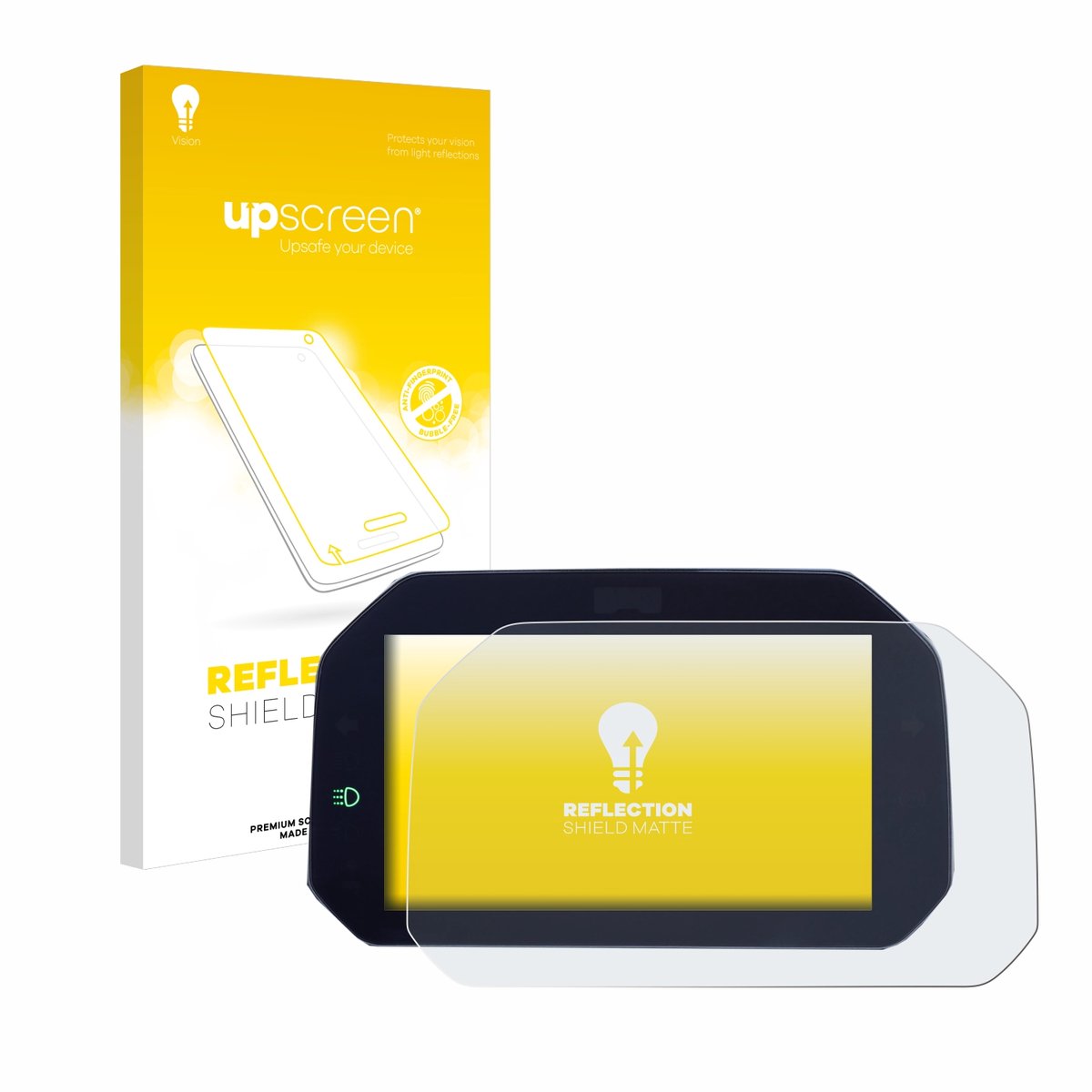upscreen - Screenprotector voor BMW R 1300 GS TFT 6.5" - Folie Beschermfolie anti glare matte