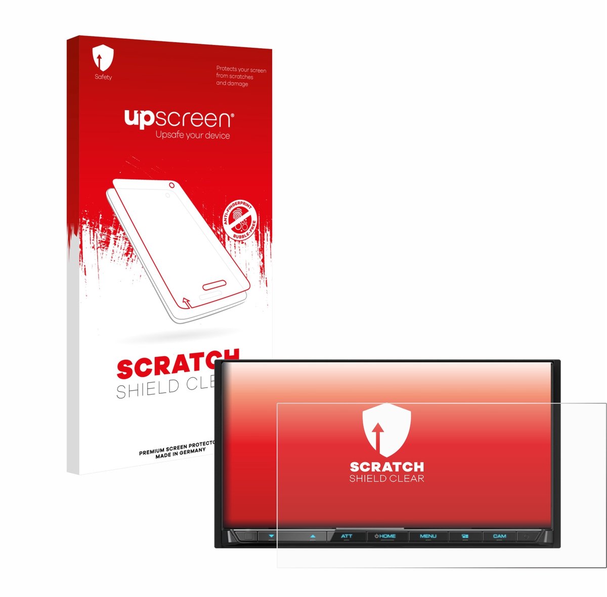 upscreen - Screenprotector voor Kenwood DMX8021DABS - Folie Beschermfolie transparant