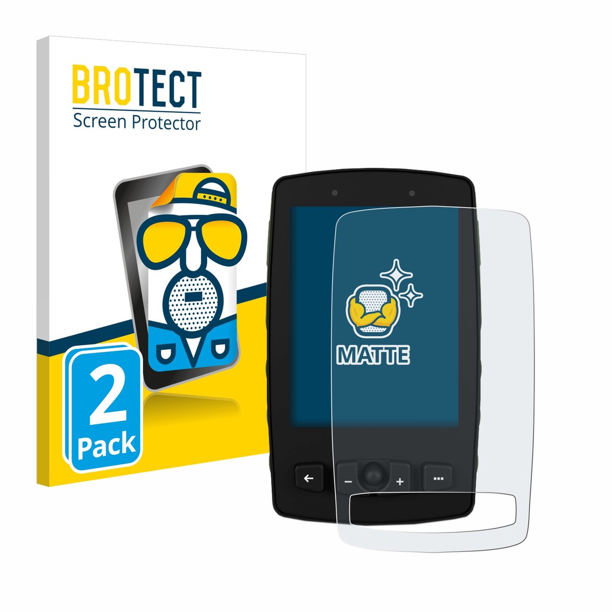 BROTECT - Screenprotector voor TwoNav Aventura 2 Plus - Folie Beschermfolie matte 2 Stuks