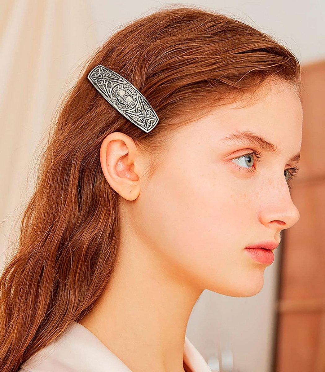 Grote Metalen Haarspeldjes Set - Keltische & Viking Stijl Haaraccessoires voor Dames