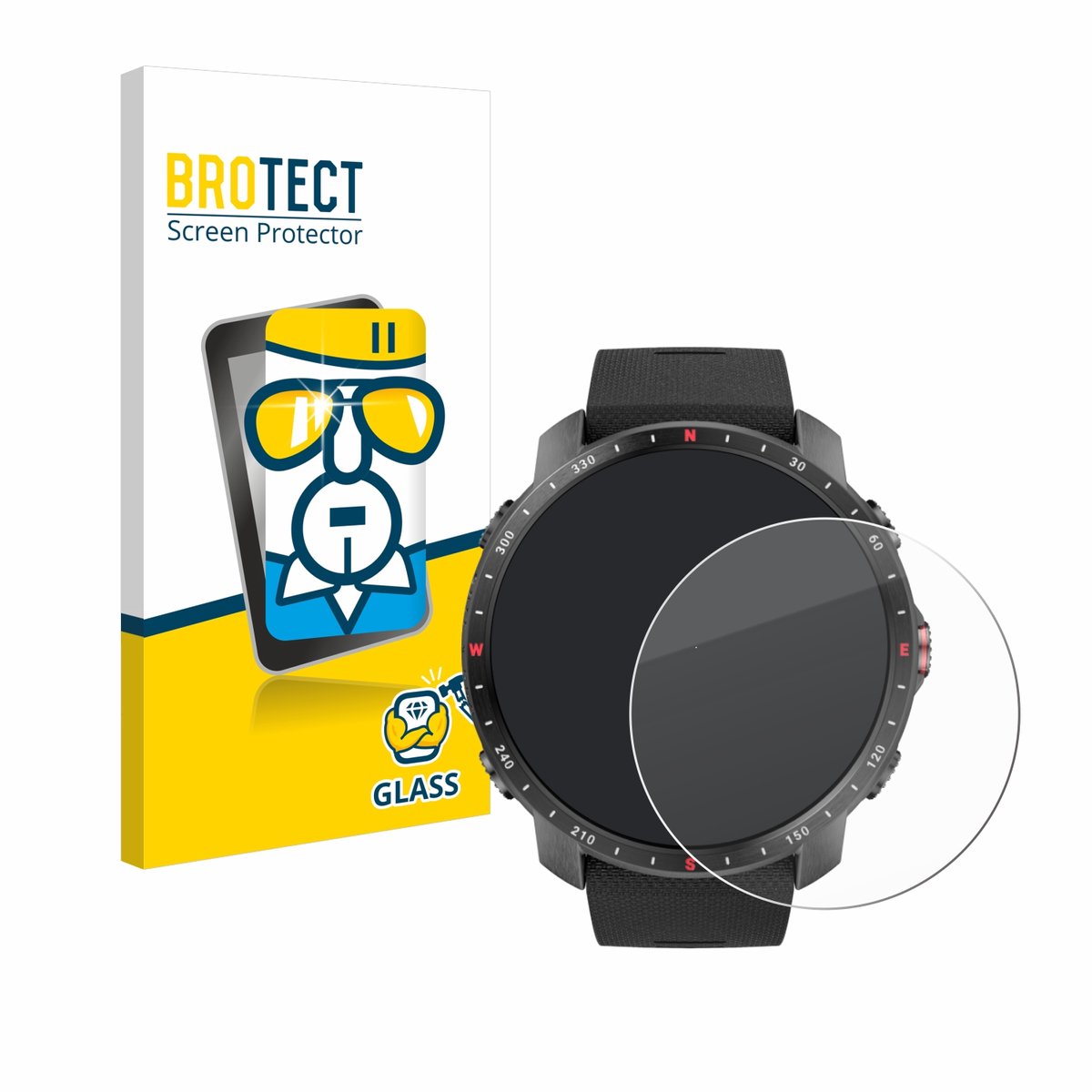 BROTECT - Glas Screenprotector voor Polar Grit X Pro - Gehard Beschermglas 9H