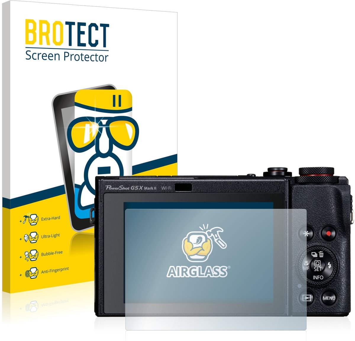 Screenprotector voor Canon PowerShot G5 X Mark II Beschermglas transparant