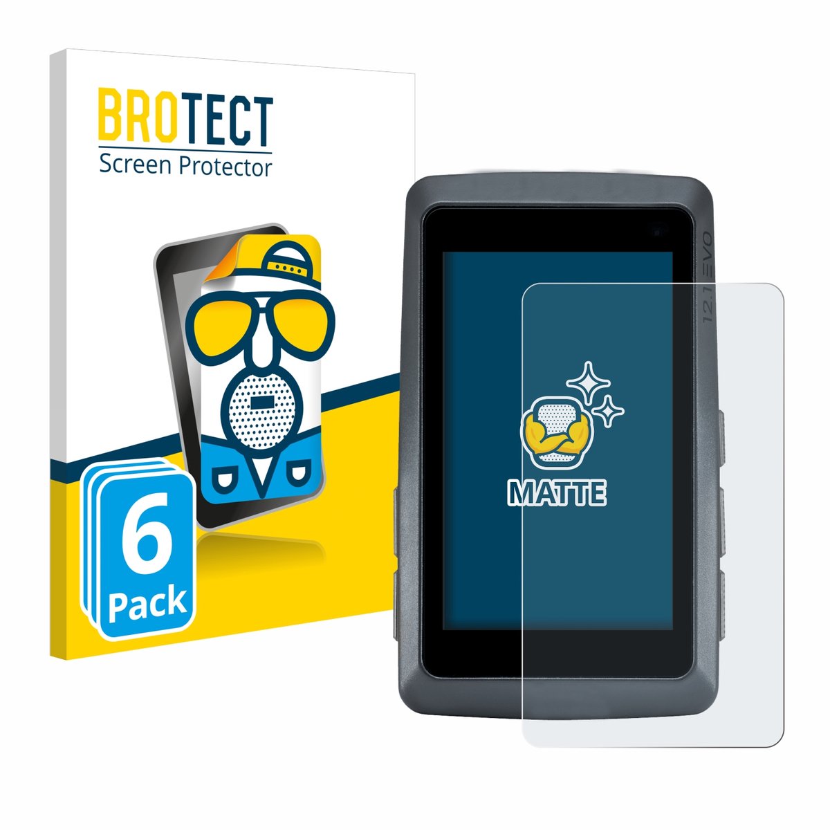 BROTECT - Screenprotector voor Sigma ROX 12.1 EVO - Folie Beschermfolie matte 6 Stuks