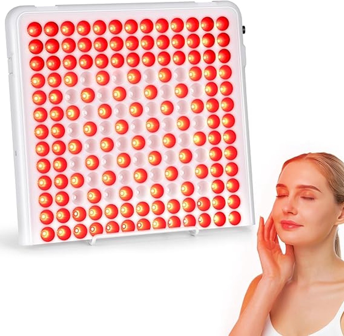 Verte Infraroodlamp - Red Light Therapy - Ondersteunt Huidverzorgingsroutine - Rood Licht Therapie - Geen Salonbezoeken Nodig