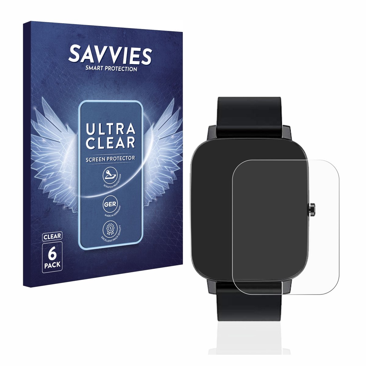 Savvies - Screenprotector voor Adhope 1.7" - Folie Beschermfolie transparant 6 Stuks