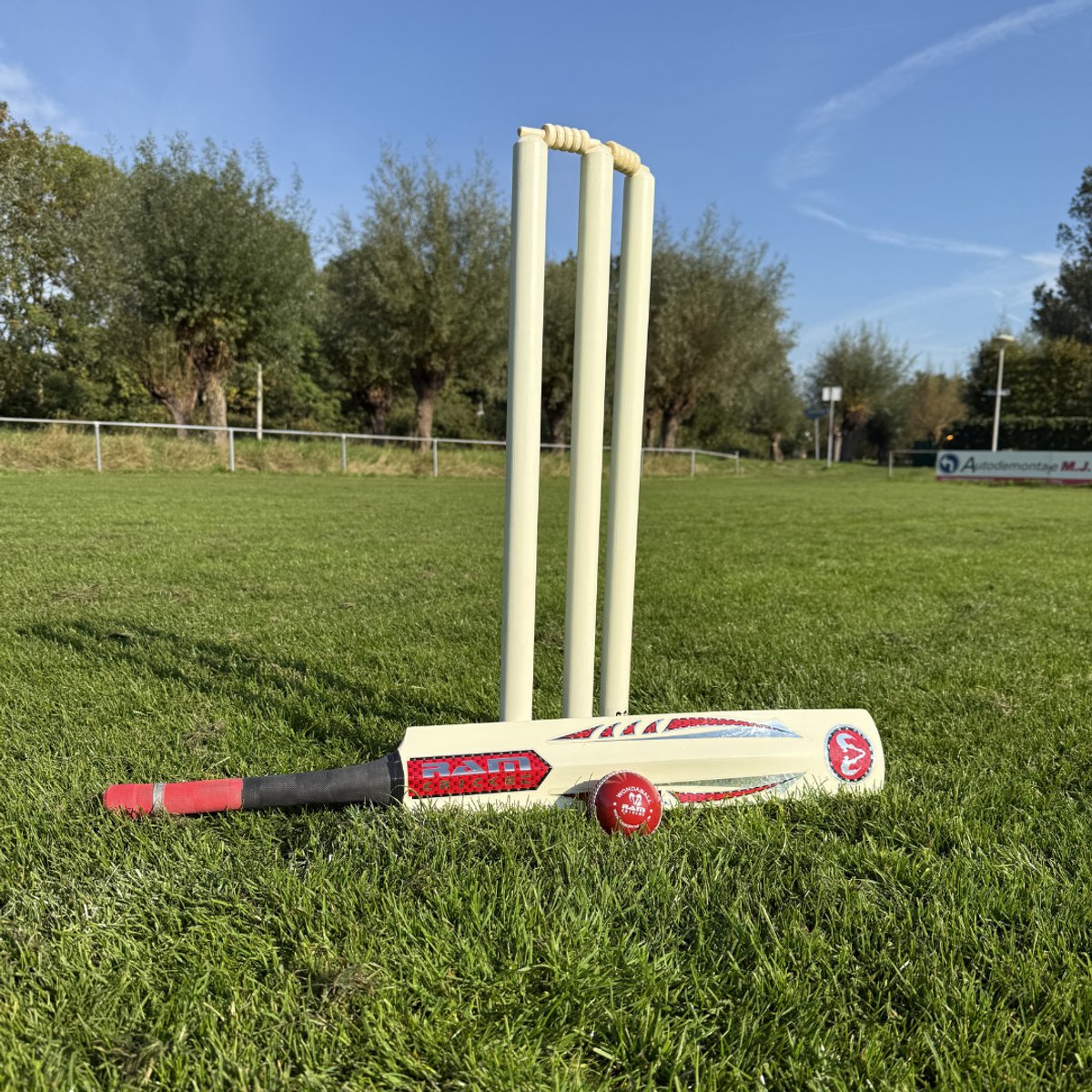 Houten Cricket set - Topkwaliteit hout uit India - Traditioneel spel - Binnen en Buiten