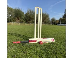 Houten Cricket set - Topkwaliteit hout uit India - Traditioneel spel - Binnen en Buiten
