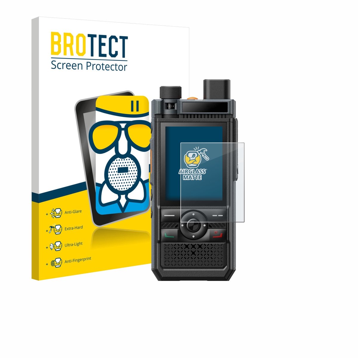 BROTECT - Screenprotector voor Hytera P50 Pro - Folie Beschermfolie Beschermglas matte