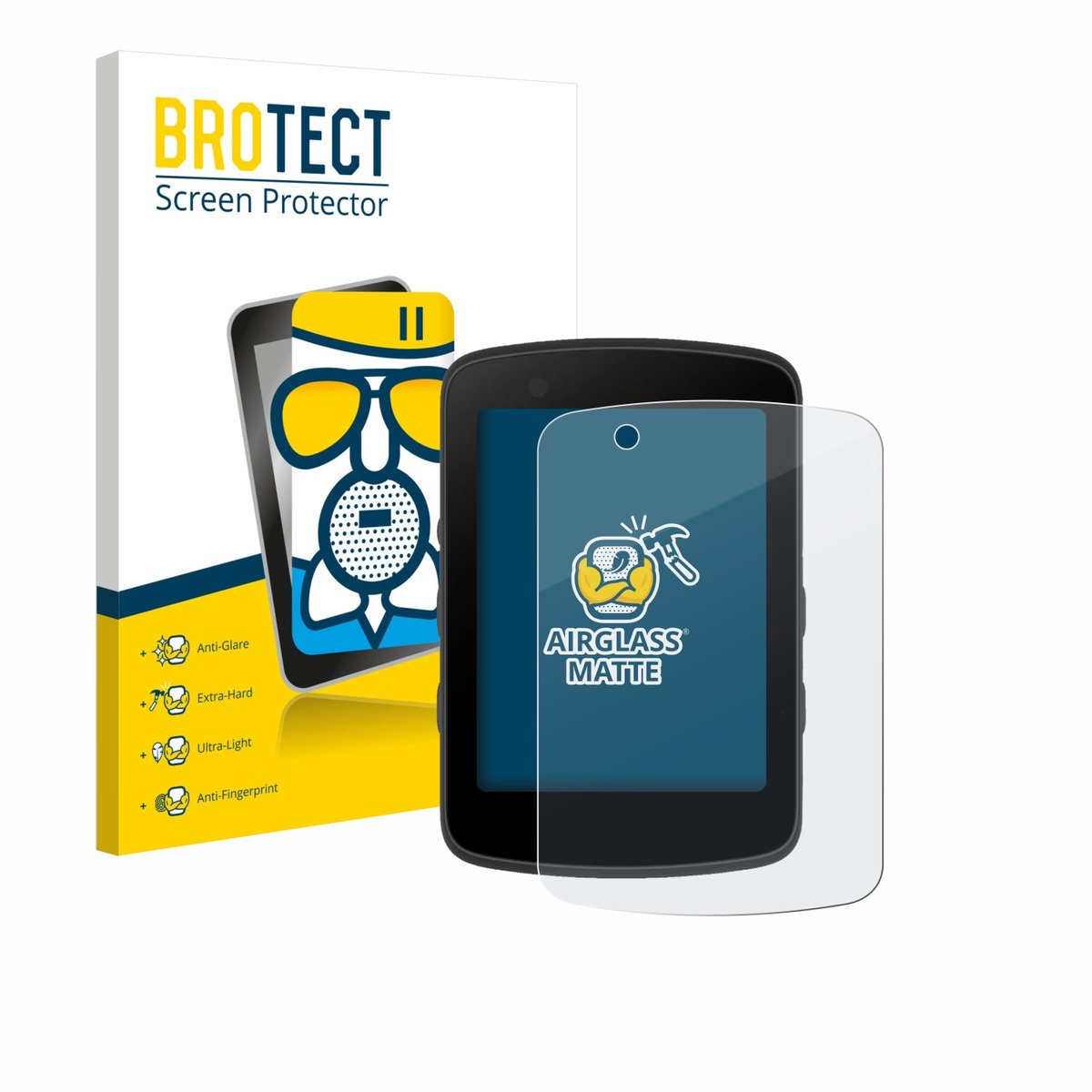 BROTECT - Screenprotector voor Bryton Rider 550 - Folie Beschermfolie Beschermglas matte
