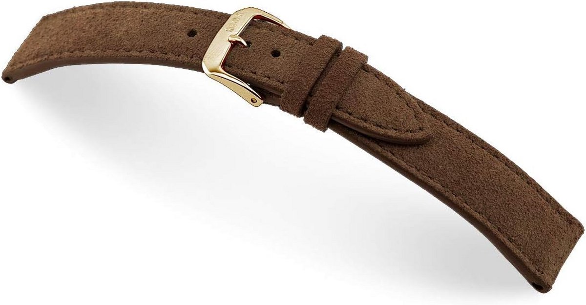 Vintage suède horlogeband handgemaakt in Duitsland