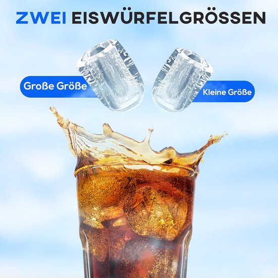 IJsblokjesmachine 12kg per 24u met LED-display en zelfreinigende functie van Merkloos — afbeelding 5