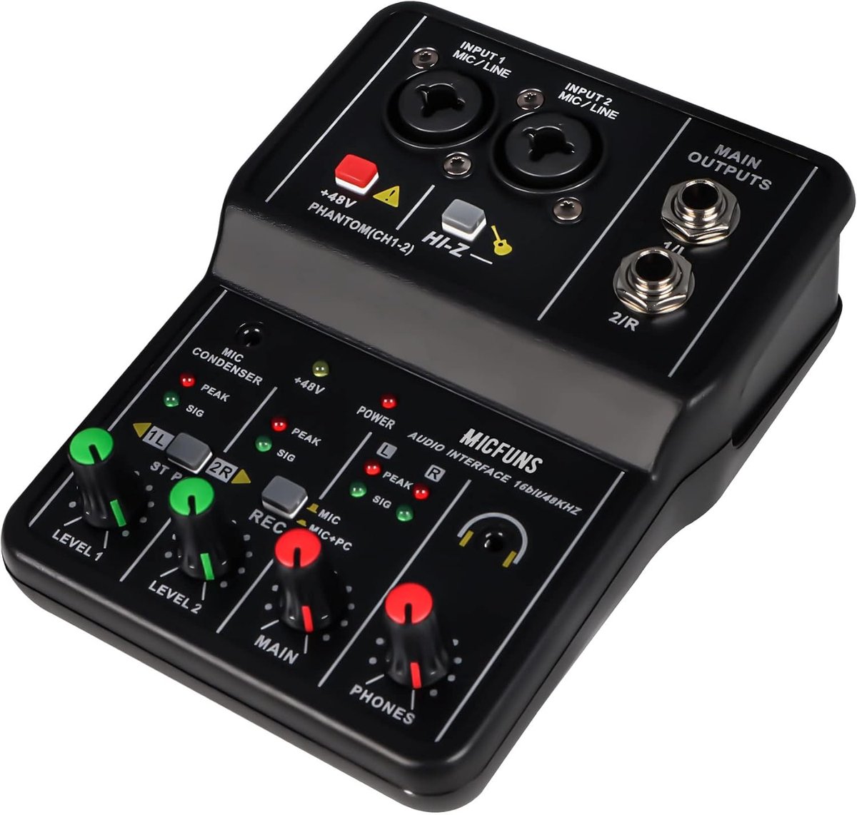 2-kanaals audio DJ mixer voor optimale geluidskwaliteit