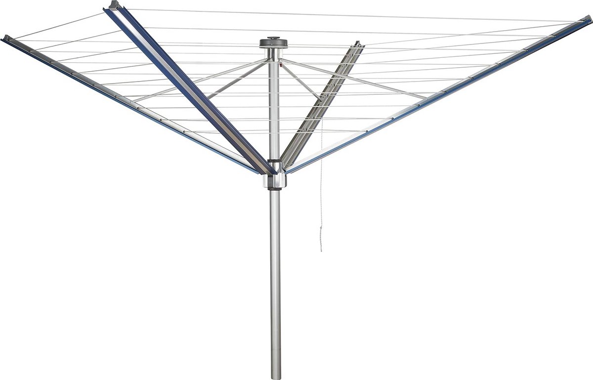 Droogmolen met 60 meter waslijn en automatische inrolmechanisme