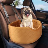 Siège auto pour chien pour petits et moyens chiens, rehausseur surélevé pour chien, siège auto pour chien amovible et lavable pour chiens jusqu'à 35 livres, lit de voyage pour chien avec mousse à mémoire de forme épaisse pour sièges avant et arrière