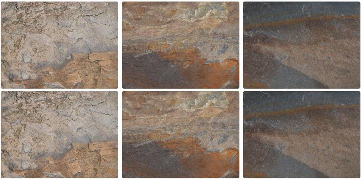 Aardetint Onderzetters - Set van 6, 10.5 x 10.5 cm