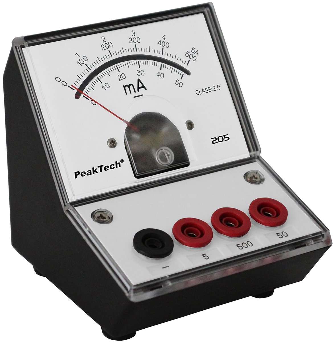 Stroommeter Analoog Ampèremeter met Spiegelschaal 0-50mA/500mA/5A DC