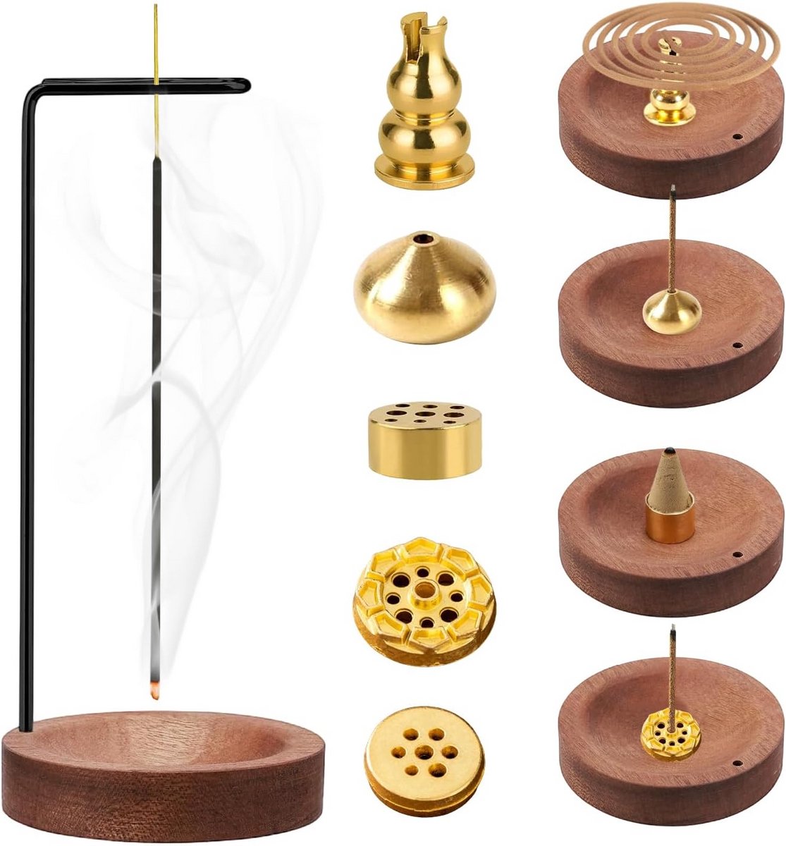 7-in-1 Wierookstokjeshouder voor Meditatie en Yoga
